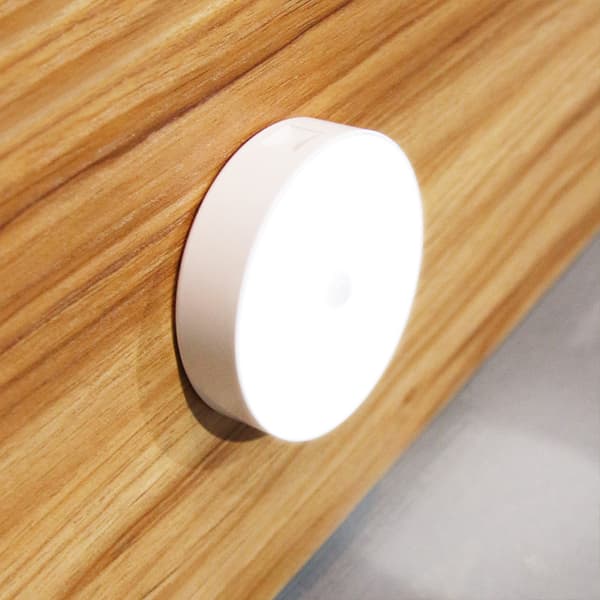 2st trådlöst induktionsljus LED sovrumsgarderob Nattljus Warm 2Pcs