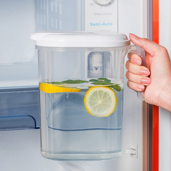 1 Styk 1800 ml Koldtvandskande Juicekander Transparent Juicekander Miljø-PP Koldtvandskande med stor kapacitet