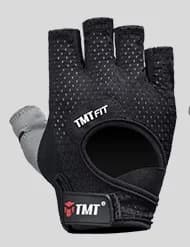 Half Finger Gym Handskar Big Size viktlyftande passform Black M 18-19.5