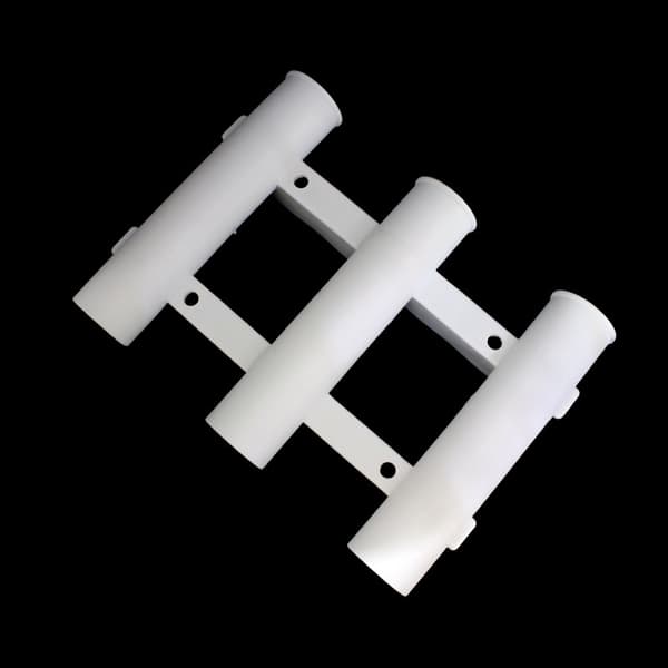 3 Rör Länk Plast Fiskspö Rack Hållare Socket Black