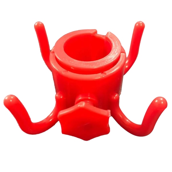 Strandparaplykrokhängare Paraplykrok Strandparaplyväskor Hållare hängkrok Red hexagonal