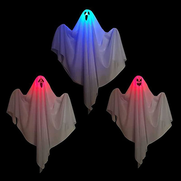 Ghost Led -riippuvalaisin 3 kpl Creative Rekvisiitta Ornamentti Sisustustarvikkeet Koti Piha Paikan Asettelu Rekvisiitta