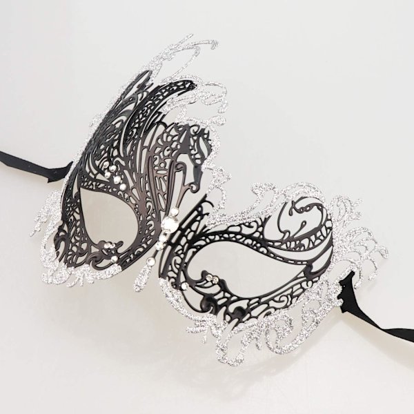 Halloween Mask - Mardi Gras Party Mask - Metall Lady Ball Mask
