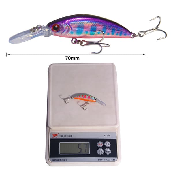 Kunstig agn spin jig sett 6g bass agn 10 stk