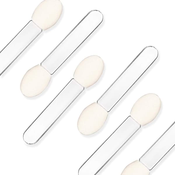 Engångsögonskuggsborstar Makeup Applikator Svamp Transparent Beauty Tools 10st/ set