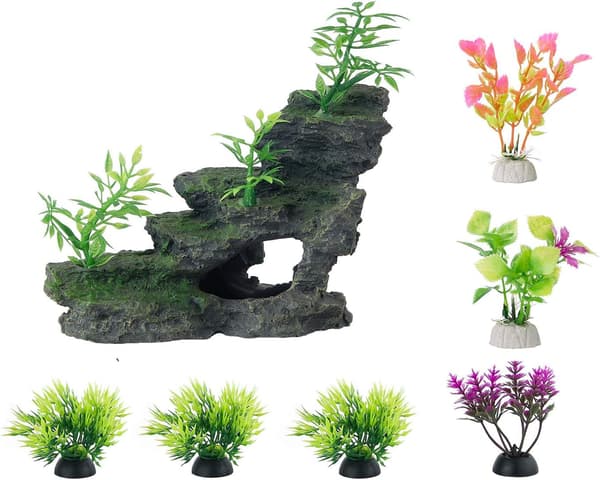 Miniatyr akvarium Mountain View sten ornament, bryotree CAVE LA