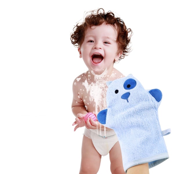 Tvättlappar Barn tvätthandskar Badsvamp Body Scrub för toddler