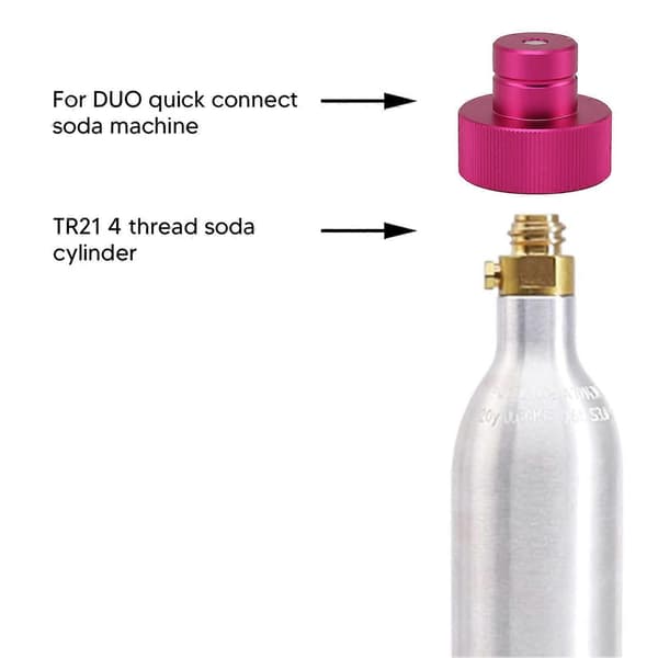 CO2 Quick Adapter til sodavandsbobler TR21 4 Gevind Hurtig Tilslutning Universal CO2 Cylinder Tilbehør Sodavandsmaskine Ventil til DUO