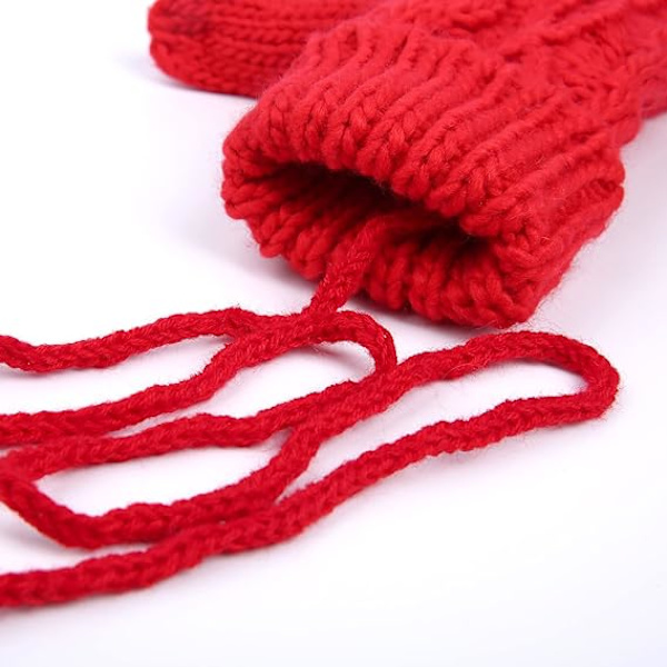 Damhandskar Vantar,Vintervarma handskar Heat Weaver Cable Knit, Damhandskar Värmehållare Dam Tjock Fleece Fodrad Isolerad Varmstickad Vinter