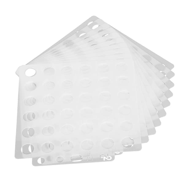 10 st målningsmall ihålig prickavbildning spray PET-stencilkort extra ritverktyg