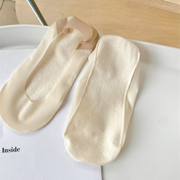 3 Par Ice Silk Sokker Bådstrømper LYSEGRÅ Light grey