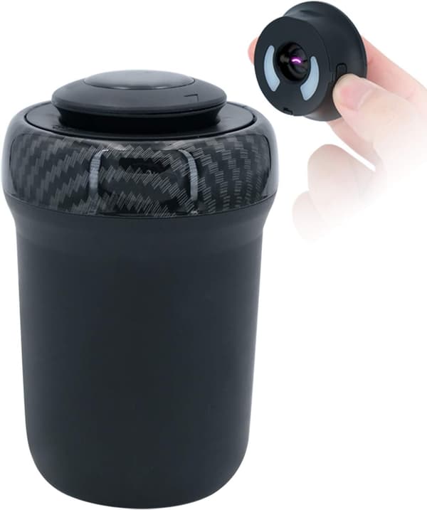 Billastk med lighter og fargerikt LED-pustelys, trykk
