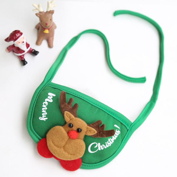 Jul Hunde Kat Hat Hagesmæk Dekorativt Kæledyrs Plys Bjørn Festival Jule Kæledyrstilbehør Tilbehør til Små Mellemstore Racer green cap l