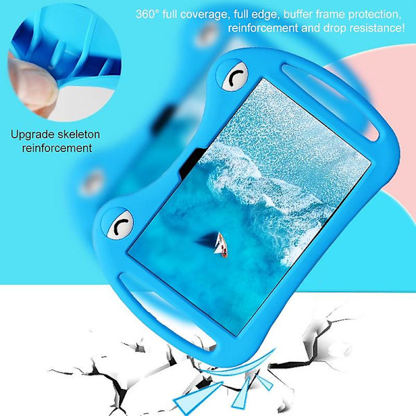 Tegnet silikone cover til Tcl Tab 10s 5g Blue