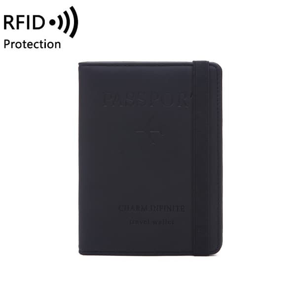 RFID-passikotelo Matkalompakko Kotelo musta black