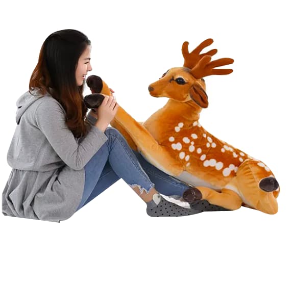 Realistiset pehmeät pehmolelut Tiikeri-pehmolelu deer 50CM