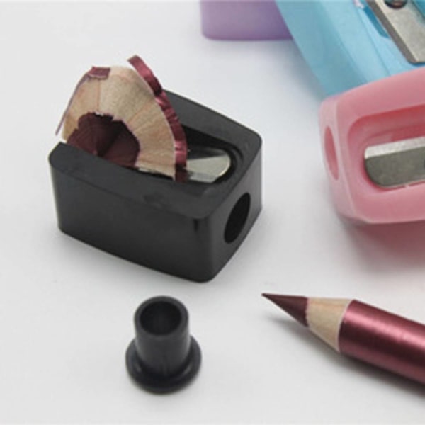 Beauty Eyebrow Comb Makeup Tool Sharpener Black