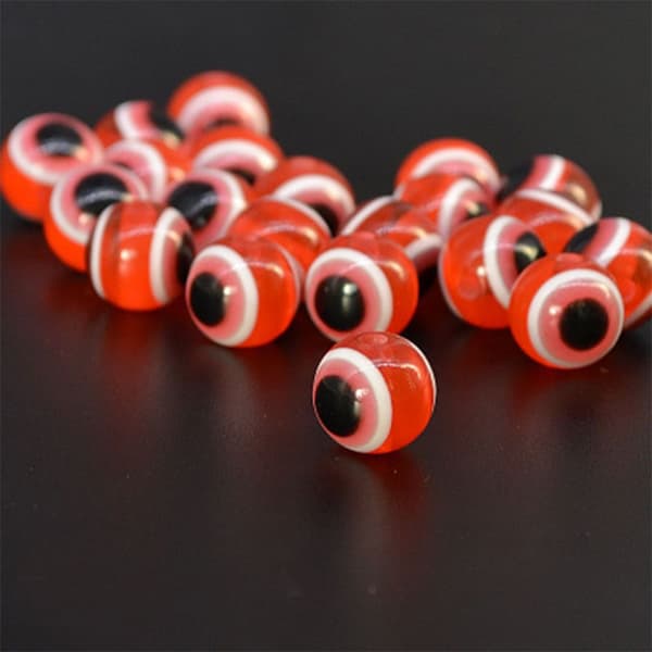 25st/ set Flugfiske Pärlor Fish Eye Carolina Rigs Skatter 6MM