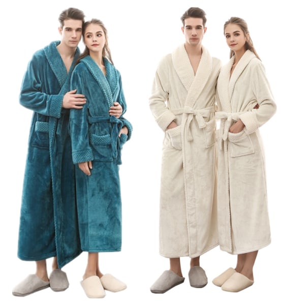 XL Størrelse Høst og vinter lang og pluss size flanell