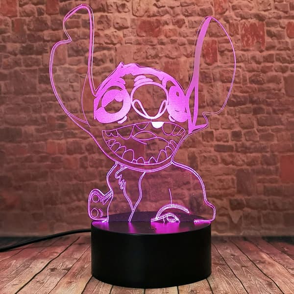 Nyhet tecknad söt Lilo och Stitch Glad Elvis Teddy Dog S