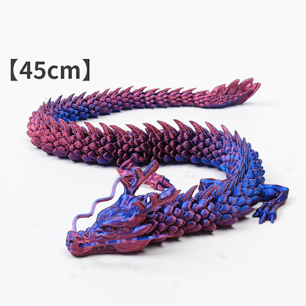 3D-printet artikuleret Drage Fisketank landskabsarkitekturdekoration G 45CM