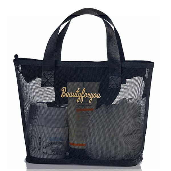 Makeup Brush Travel Case Kosmetisk toalettväska Organizer Mesh K A