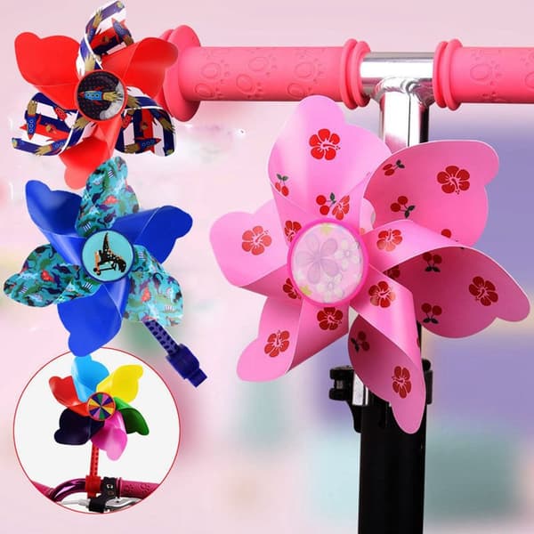 Barn Cykel Väderkvarn Tecknad Pinwheel 4 4