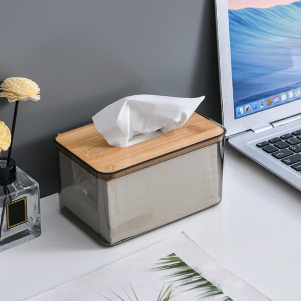 1/2/3/5 Clear För Tissue Box Organizer Fristående för hemmet L 1 Pc