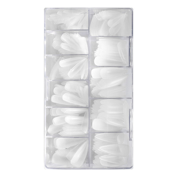 500 stk. Transparente falske neglespidser Mat firkantet trapez stiletdråbe Oval falske negletips til hjemme DIY Nail Art Salon Water drop
