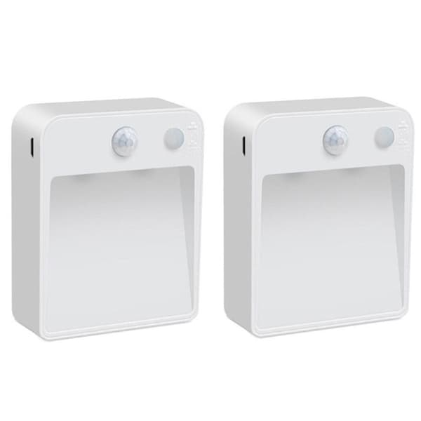 2 STK Sensor Natlys Trappelys Bevægelse PIR
