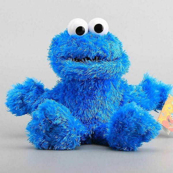 Plysch Animal Elmo Cookie Monster Barndagspresent blue