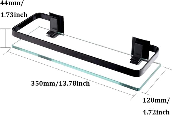 ##/Klar Glas Badväggshylla Badhylla Duschhylla##/