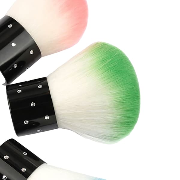 Soft Nail Cleaner Brush Mini Støvfjerner Rensebørste Negle Ar Rose red