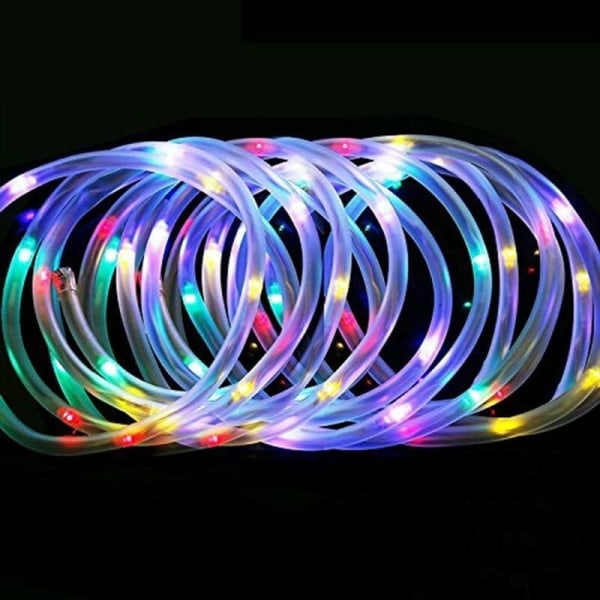 Solar String Lights Utendørs, 12M 100 LED Solar String Lights, Vanntett