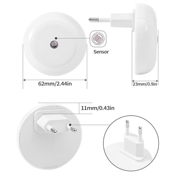 Smart Lights Lysstyret induktionslys VARMT LYS EU EU warm light EU-EU