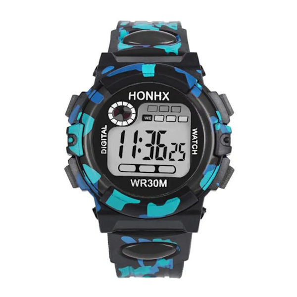 Children's Sport Watch Camouflage Military Digital Watches Multi-function Waterproof Outdoor Smart Watch For Boy Girl Reloj Red