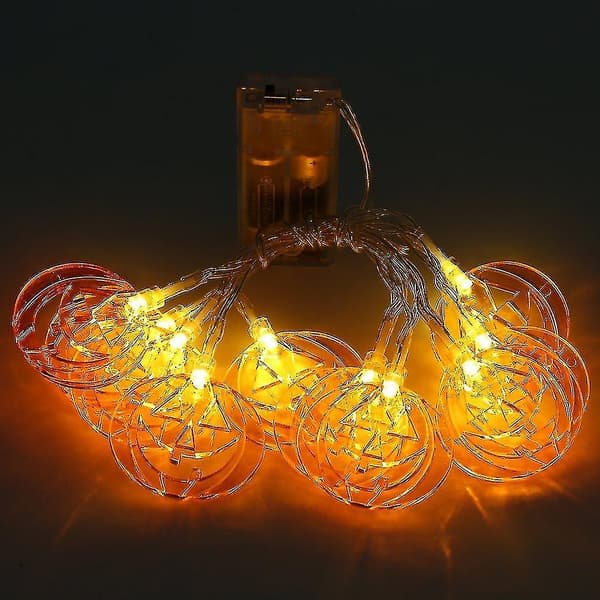Lampor Batteridriven 10 Led Pumpkin Fairy String Light