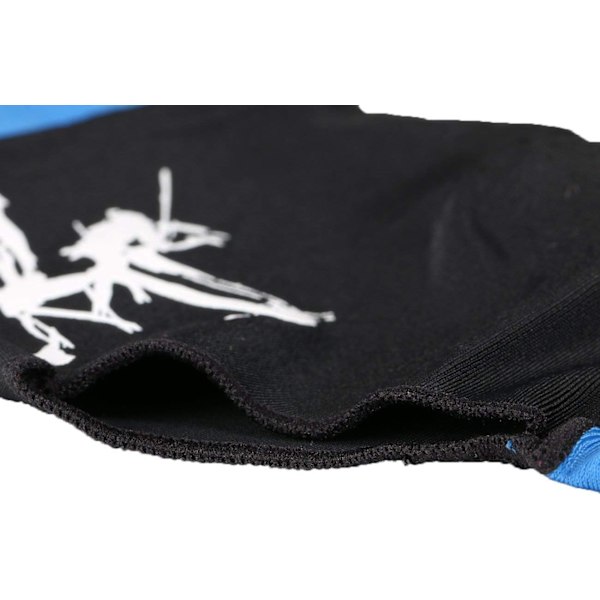Elastisk Lycra 3-finger display biljardhanske L dark blue l