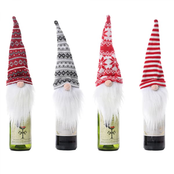 4 stycken julvinflaskfodral