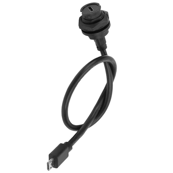 Vandtæt USB-stik IP68 MICRO USB Hun Han med Kabelstik E10MCBFF/MCAM (0,3 meter)