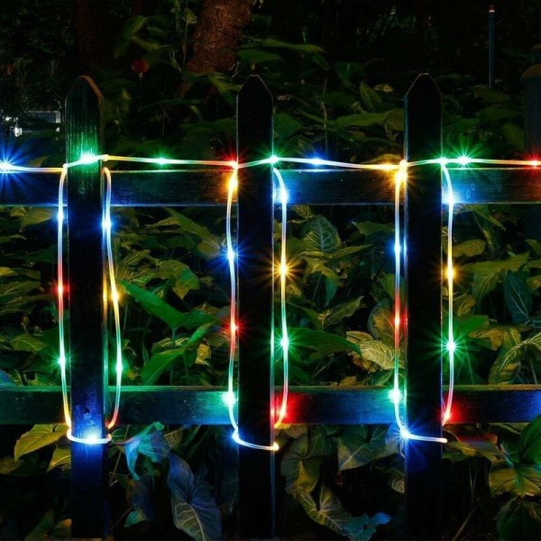 Solar String Lights Outdoor, 12M 100 LED Solar String Lights, Vatten