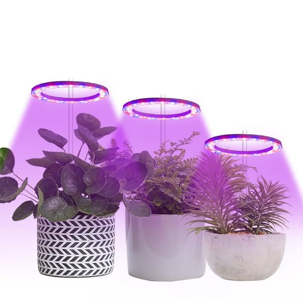 3 Ringer, Plantelampe 1-4 ring lyshode, fullt spektrum, dimbar