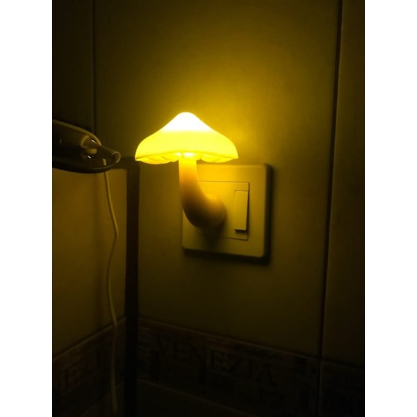 2Pack Mushroom Night Light Stick in lampa för väggdekoration