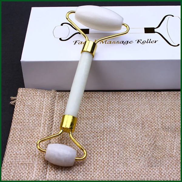 Hudvård Quartz Stone Natural Facial Jade Roller Set 2