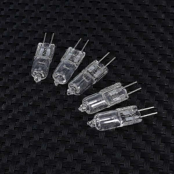 5 stk. 10W 12V 2900K G4 Base Bi-Pin Krystallampe Halogenpærer til Skabsbelysning Spotlight