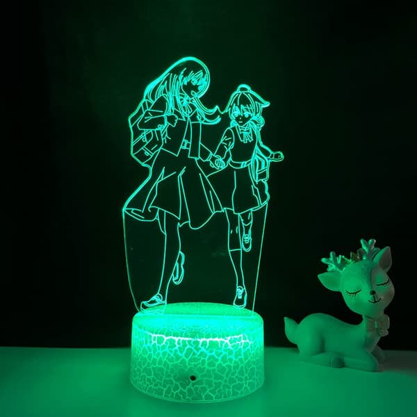 Nyaste Anime Bloom Into You-Yuu Koito Figur 3D Night Light