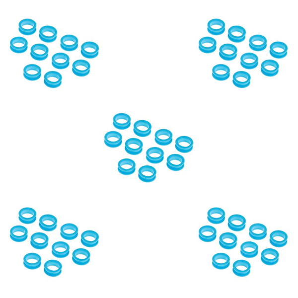 1/2/3/5 10x Barber Frisør Saks Fingerring Light Blue 10 pcs 5PCS