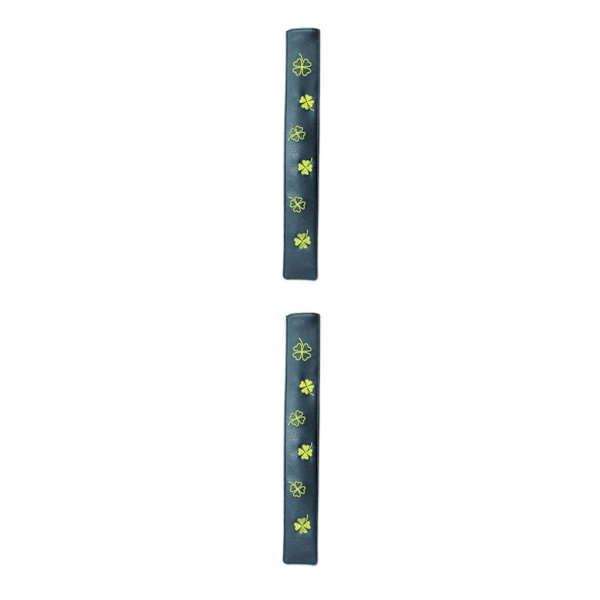 1/2/3 Premium Leather För Golf Alignment Stick Cover Four-Leaf black four leaf 2PCS