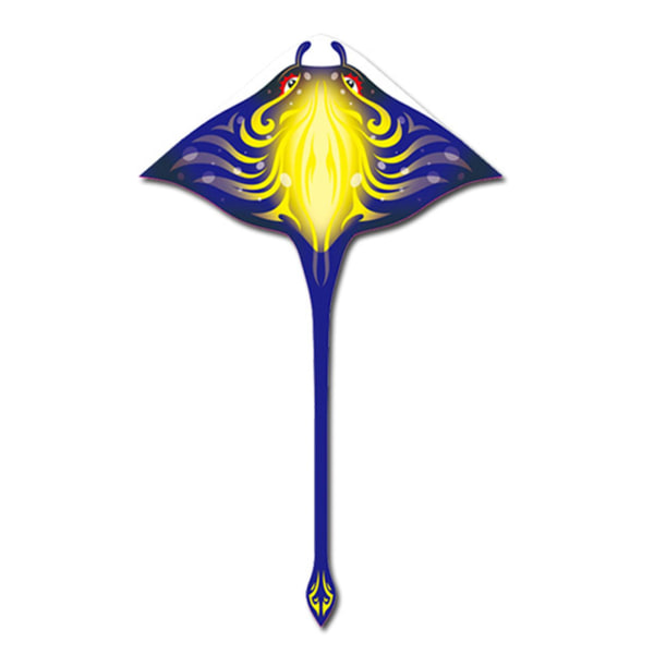 1,5 m triangulär Long Tail Kite Outdoor Backyard Game Lätt att flyga Blue