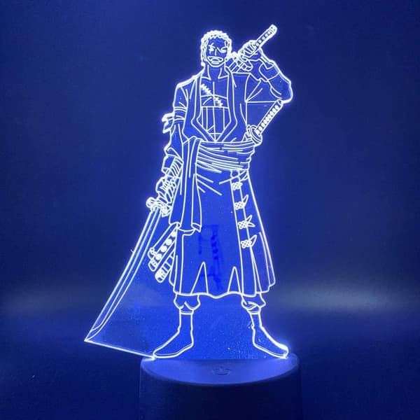 One Piece Luffy 3D Illusions nattlampe med smart berøring, RG